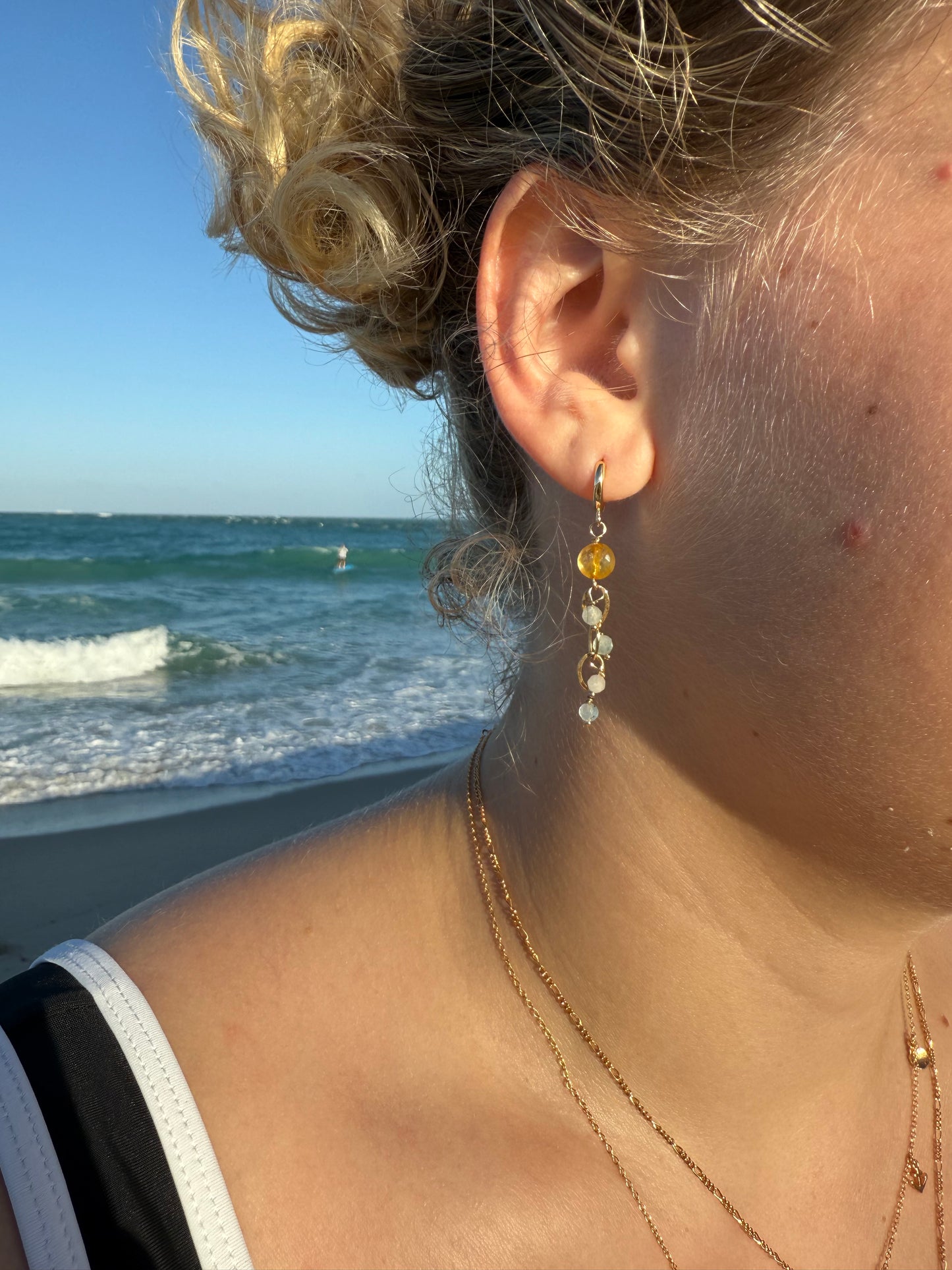 The "Lucia" Dangle Huggies