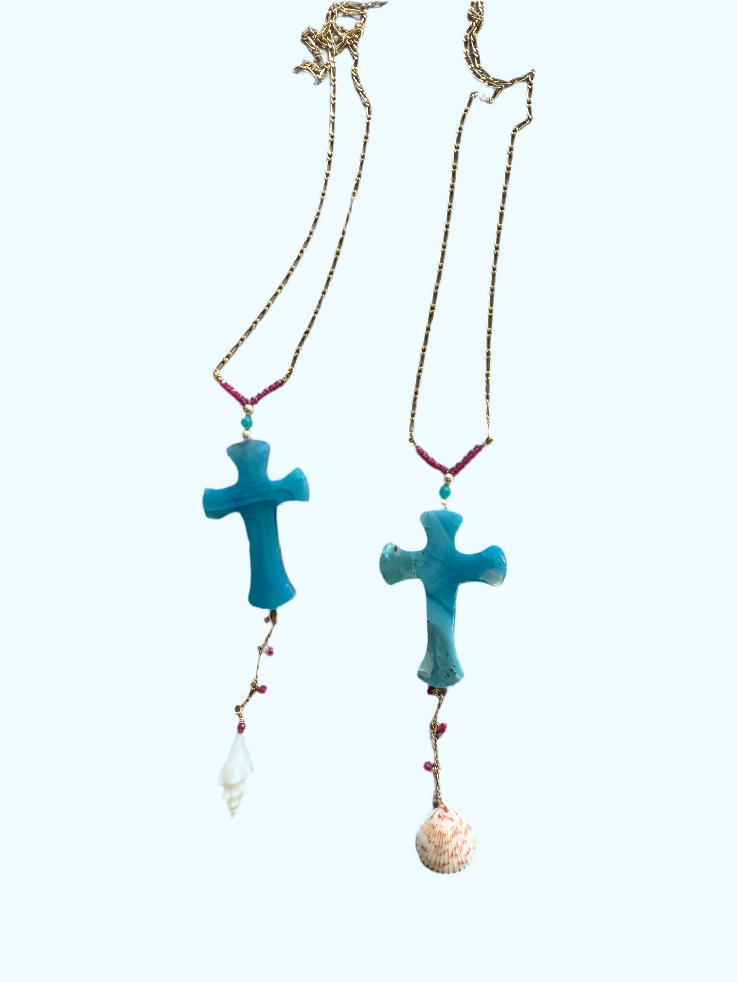 The "Isla" Cross Lariat Necklace