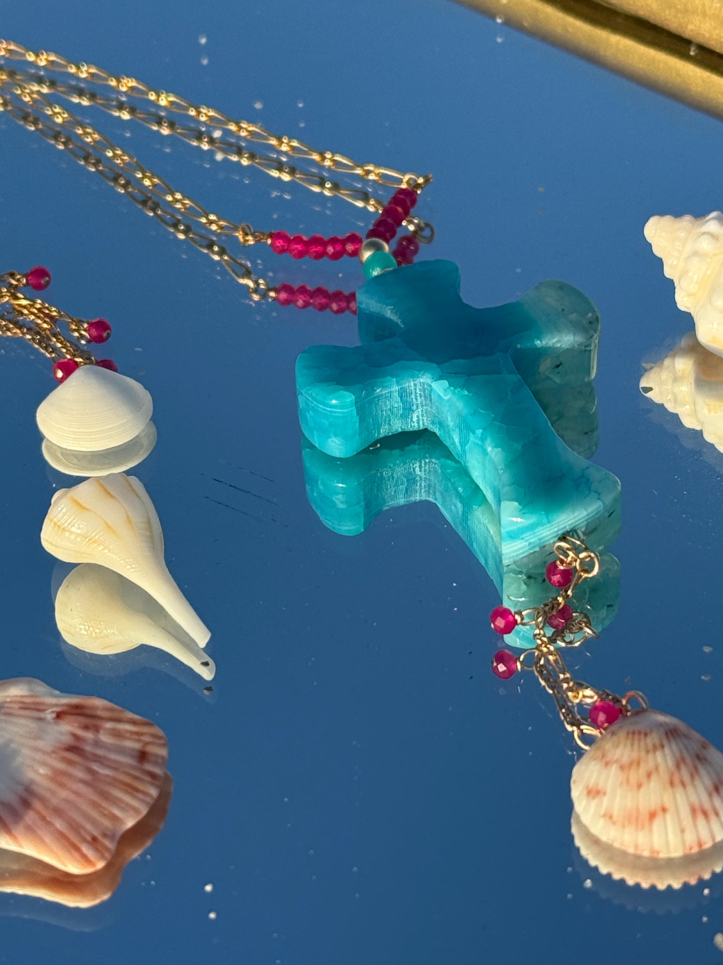 The "Isla" Cross Lariat Necklace